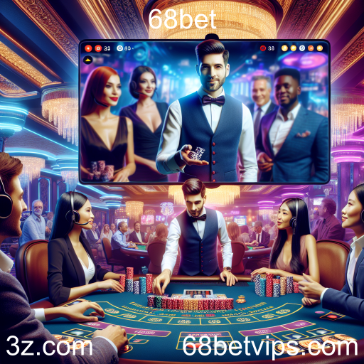 Experiência Imersiva com Jogos Ao Vivo na 68bet