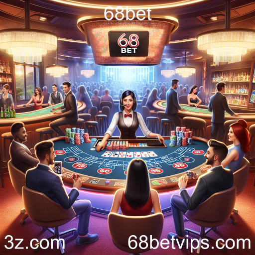 Experimente a Emoção do Cassino Ao Vivo no 68bet